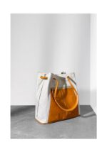 [AJ AOIRJ] 니치 정품 가죽 스플라이싱 옥스포드 나일론 통근 가방 대용량 토트백 숄더 핸드백 - 이미지 3