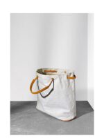 [AJ AOIRJ] 니치 정품 가죽 스플라이싱 옥스포드 나일론 통근 가방 대용량 토트백 숄더 핸드백 - 이미지 5