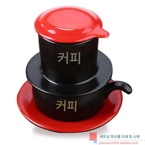 베트남 세라믹 필터 컵 커피 포트 드립 핸드 브루 커피 필터 여행 야외 캠핑 필터 브루 커피