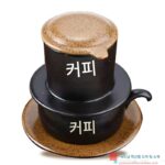 베트남 세라믹 필터 컵 커피 포트 드립 핸드 브루 커피 필터 여행 야외 캠핑 필터 브루 커피 - 이미지 2