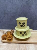 베트남 세라믹 필터 컵 커피 포트 드립 핸드 브루 커피 필터 여행 야외 캠핑 필터 브루 커피 - 이미지 5