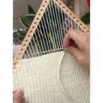 순수 목재 직조기 핸드메이드 DIY 태피스트리 코튼실 소재 패키지 크고 작은 나무 프레임 보드 시간을 죽이고 지루함을 해소하는 유물 - 이미지 3