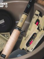 파머캠프 소형 낚싯대 레트로 미노우 호스마우스 화이트 스트라이프 캠핑 미니 숏섹션 스트림 소형 핸드낚싯대 - 이미지 3