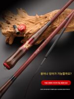 벤촨 레드 울프 붕어 낚싯대 초경량 초극세 하드 28 조절 스트림 낚싯대 37 조절 핸드 낚싯대 카본 낚싯대 롱 섹션 테이블 낚싯대 - 이미지 2