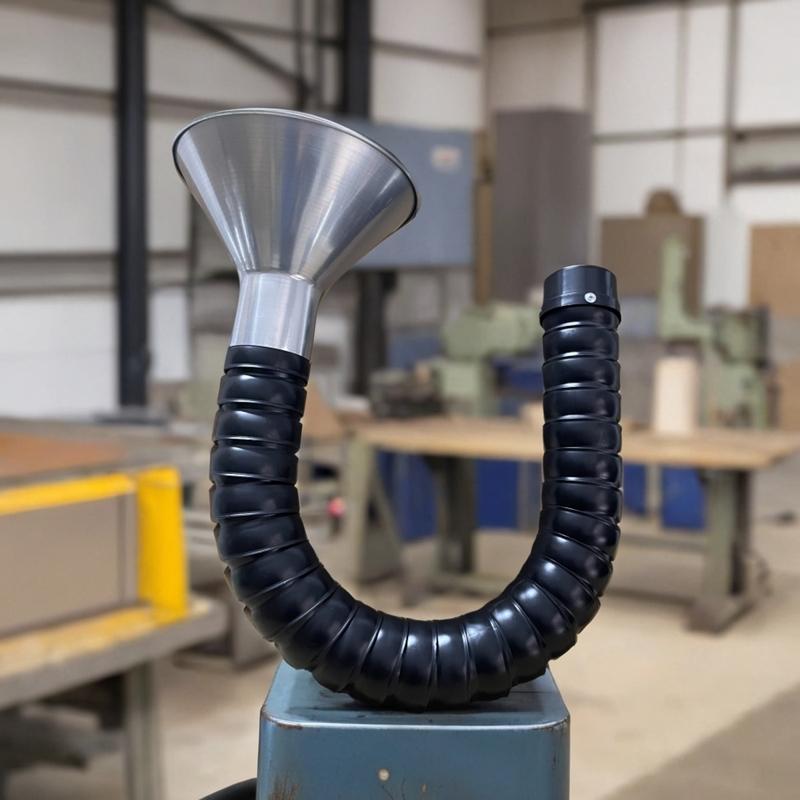 main_805288046060_0-1 범용 위치 대나무 튜브 연기 후드 트럼펫 배기 연기 흡입 암 금속 가스 수집 후드 산업용 먼지 제거 먼지 후드 - 이미지 1