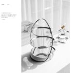 유럽 ​​스타일 스테인리스 스틸 애프터눈 티 스낵 스탠드 라이트 럭셔리 3층 디저트 스탠드 케이크 과일 식품 디스플레이 스탠드 장식품 - 이미지 2