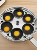 돌체쿨치 스테인리스 스틸 찜계란냄비 다기능 냄비 프라이팬 프라이팬 삶은 계란 냄비 아침 식사 냄비 식품 보충제 - 이미지 4