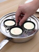 돌체쿨치 스테인리스 스틸 찜계란냄비 다기능 냄비 프라이팬 프라이팬 삶은 계란 냄비 아침 식사 냄비 식품 보충제 - 이미지 5