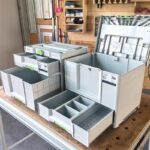 새로운 3세대 Festool Festool 휴대용 도구 상자 서랍 보관 차량 장착형 스태킹 낙하 방지 3단 서랍 싱글 핸드 푸시