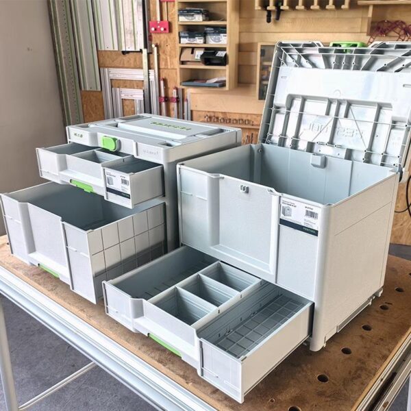 새로운 3세대 Festool Festool 휴대용 도구 상자 서랍 보관 차량 장착형 스태킹 낙하 방지 3단 서랍 싱글 핸드 푸시