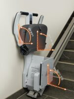 좌석 엘리베이터 가정용 계단 오르기 기계 노인 계단 위층 유물 복도 보행 장치 빌라 전기 리프트 - 이미지 4