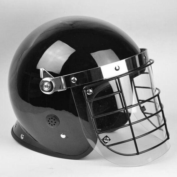 폭발 방지 및 방폭 헬멧 프랑스 보호 캡 와이어 메쉬 마스크 보안 의무 보호 순찰 헬멧