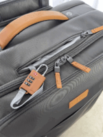 수출 신품 초경량 20인치 옥스포드 천 탑승 수하물 다기능 체크 트롤리 케이스 대용량 여행 가방 - 이미지 2