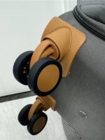 수출 신품 초경량 20인치 옥스포드 천 탑승 수하물 다기능 체크 트롤리 케이스 대용량 여행 가방 - 이미지 3