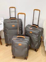 수출 신품 초경량 20인치 옥스포드 천 탑승 수하물 다기능 체크 트롤리 케이스 대용량 여행 가방 - 이미지 5