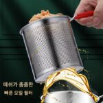 튀김기 304 스테인리스 스틸 가정용 및 상업용 방청 튀김기 튀김 바구니 높이 및 두꺼워짐 방지 오일 튀김 방지 깊은 냄비 - 이미지 2