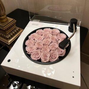 발렌타인데이 고백 불멸의 꽃 축음기 블루투스 스피커 진짜 꽃 장미 여자친구 생일 베프 결혼 선물