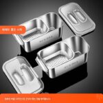 304 스테인리스 스틸 간식 상자 게으른 더블 레이어 과일 접시 배수 바구니 거실 보관 상자 멜론 씨앗 유물 먹기