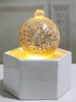 심플하고 창의적인 물 장식 스팽글 순환 분수 풍경 사무실 데스크탑 소녀를 위한 작고 신선한 장식 - 이미지 3