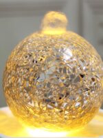 심플하고 창의적인 물 장식 스팽글 순환 분수 풍경 사무실 데스크탑 소녀를 위한 작고 신선한 장식 - 이미지 4