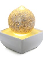 심플하고 창의적인 물 장식 스팽글 순환 분수 풍경 사무실 데스크탑 소녀를 위한 작고 신선한 장식 - 이미지 5