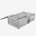 맞춤형 스테인리스 스틸 메시 바구니 메시 바구니 304 스테인리스 스틸 소독 바구니 보관 바구니 회전 바구니 튀김 바구니 펀칭 메시 바구니 - 이미지 5