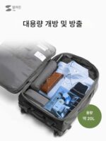 SANWA 여행 가방 트롤리 컴퓨터 가방 대용량 백팩 6WAY 탑승 가방 출장 남성 17인치 - 이미지 3