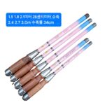 스트림 소형 물체 막대 포켓 낚싯대 낚싯대 말 입 흰색 줄무늬 휴대용 짧은 섹션 스트림 손 막대 미노 막대 새우 막대 어린이 막대 - 이미지 4