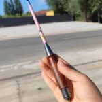 스트림 소형 물체 막대 포켓 낚싯대 낚싯대 말 입 흰색 줄무늬 휴대용 짧은 섹션 스트림 손 막대 미노 막대 새우 막대 어린이 막대 - 이미지 5