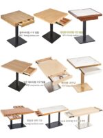 국수집 비빔밥 햄버거 나사 국수집 테이블 스툴 서랍 수납 식탁 레스토랑 체인점 테이블 및 의자 커스터마이징