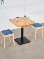 국수집 비빔밥 햄버거 나사 국수집 테이블 스툴 서랍 수납 식탁 레스토랑 체인점 테이블 및 의자 커스터마이징 - 이미지 3