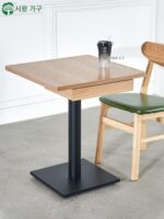 국수집 비빔밥 햄버거 나사 국수집 테이블 스툴 서랍 수납 식탁 레스토랑 체인점 테이블 및 의자 커스터마이징 - 이미지 4