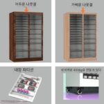 네일 아트 숍 네일 폴리쉬 접착제 통조림 테이프 파티션 평평한 바닥 보관 캐비닛 A4 파일 캐비닛 서랍 베이킹 몰드 분류 - 이미지 3