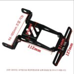 No.9 Mzmix/Nzmix Mechanic 2세대 110p/F90/f30C 수정된 조절식 번호판 브라켓 - 이미지 4