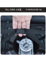 야외용 카세트 스토브 수납 가방 가스 탱크 베이킹 트레이 충돌 방지 이중층 대용량 핸드백 캠핑 주방용품 잡화 가방 - 이미지 3