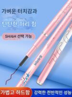 새로운 낚싯대 핸드로드 핑크 낚싯대 핸드로드 초경량 초경량 28 조절 19 조절 대형 낚싯대 고탄소 테이블 낚싯대 - 이미지 4