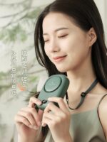 작은 팬 허리에 걸 수 있는 날개 없는 USB 충전 초장수명 배터리 휴대용 야외 여행 학생 기숙사 사무실 - 이미지 2