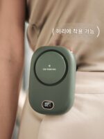 작은 팬 허리에 걸 수 있는 날개 없는 USB 충전 초장수명 배터리 휴대용 야외 여행 학생 기숙사 사무실 - 이미지 4
