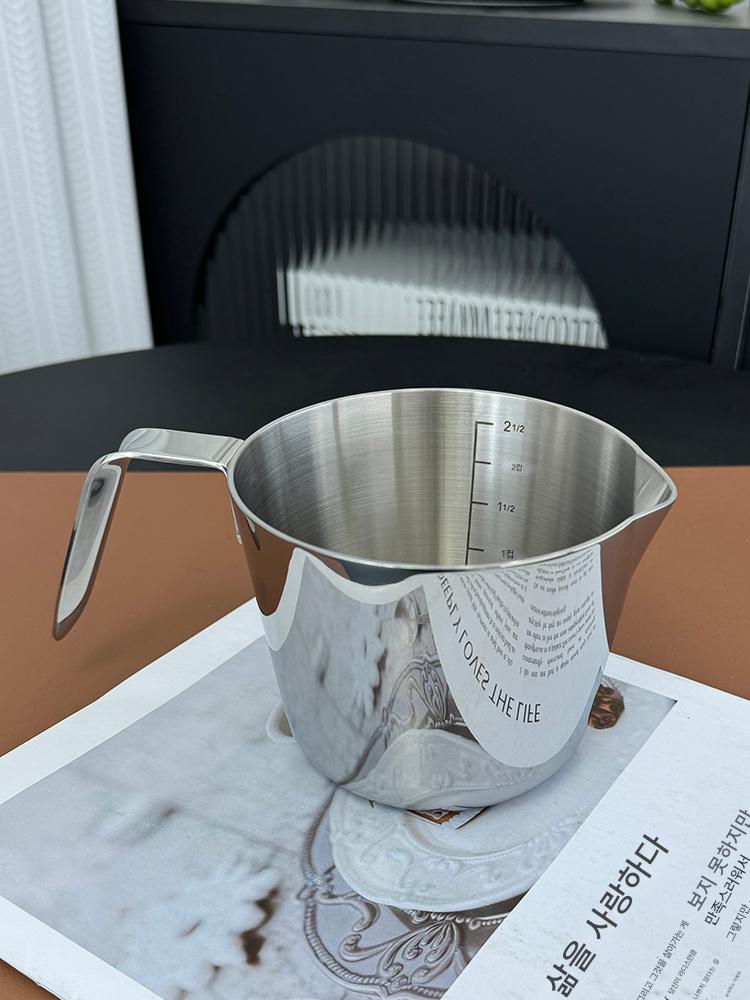 main_809861891696_0-1 아침 식사용 계란 치는 기계 304 스테인리스 스틸 미니 밀크 포트 3겹 스틸 야외용 두꺼워진 베이킹 저울 측정 컵 뜨거운 오일 작은 냄비 - 이미지 1