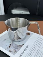 아침 식사용 계란 치는 기계 304 스테인리스 스틸 미니 밀크 포트 3겹 스틸 야외용 두꺼워진 베이킹 저울 측정 컵 뜨거운 오일 작은 냄비 - 이미지 2