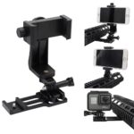 택티컬 피쉬본 고프로 스포츠 카메라 모바일폰 카메라 브라켓 20mm 레일 장착베이스 라이브 방송 브라켓