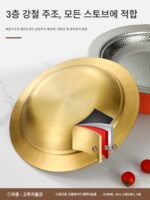 게 냄비 특수 냄비 304 스테인리스 스틸 건조 냄비 상업용 알코올 유도 쿠커 개구리 냄비 다진 고추 생선 머리 분지 - 이미지 2