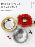 게 냄비 특수 냄비 304 스테인리스 스틸 건조 냄비 상업용 알코올 유도 쿠커 개구리 냄비 다진 고추 생선 머리 분지 - 이미지 5