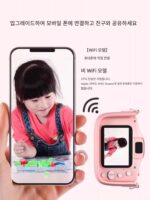 어린이용 카메라로 사진을 찍을 수 있는 디지털 카메라 HD 장난감 인쇄 가능 소년 소녀 생일 선물 소형 카메라 - 이미지 3