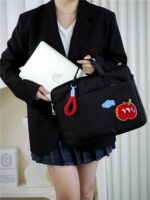 오늘의 기분 애플 노트북 가방 핸드래그 어드밴스드 센스 여성 하이밸류 14인치 16인치 얇은 크로스바디 통근 2024년 신형 낙하방지 충격방지 짐 걸이 가능 - 이미지 2