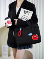 오늘의 기분 애플 노트북 가방 핸드래그 어드밴스드 센스 여성 하이밸류 14인치 16인치 얇은 크로스바디 통근 2024년 신형 낙하방지 충격방지 짐 걸이 가능 - 이미지 3