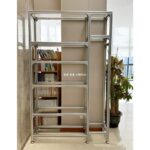 모던 심플 알루미늄 프로파일 바닥 디스플레이 책꽂이 선반 상업용 창고 다층 선반 보관 선반