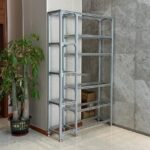 모던 심플 알루미늄 프로파일 바닥 디스플레이 책꽂이 선반 상업용 창고 다층 선반 보관 선반 - 이미지 2