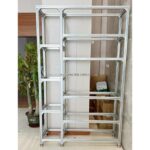 모던 심플 알루미늄 프로파일 바닥 디스플레이 책꽂이 선반 상업용 창고 다층 선반 보관 선반 - 이미지 4