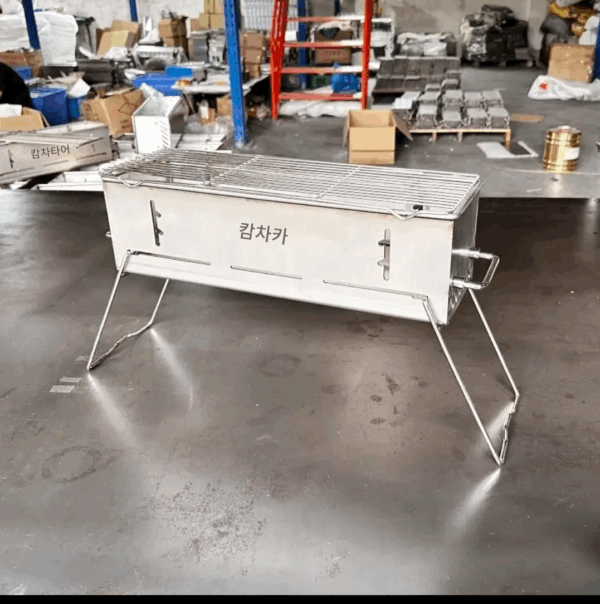 5만년된 스테인리스 스틸 바베큐 그릴 탄소판 두꺼워진 숯 바베큐 그릴 특두꺼운 야외용 일체형 몰딩 1m까지 확장